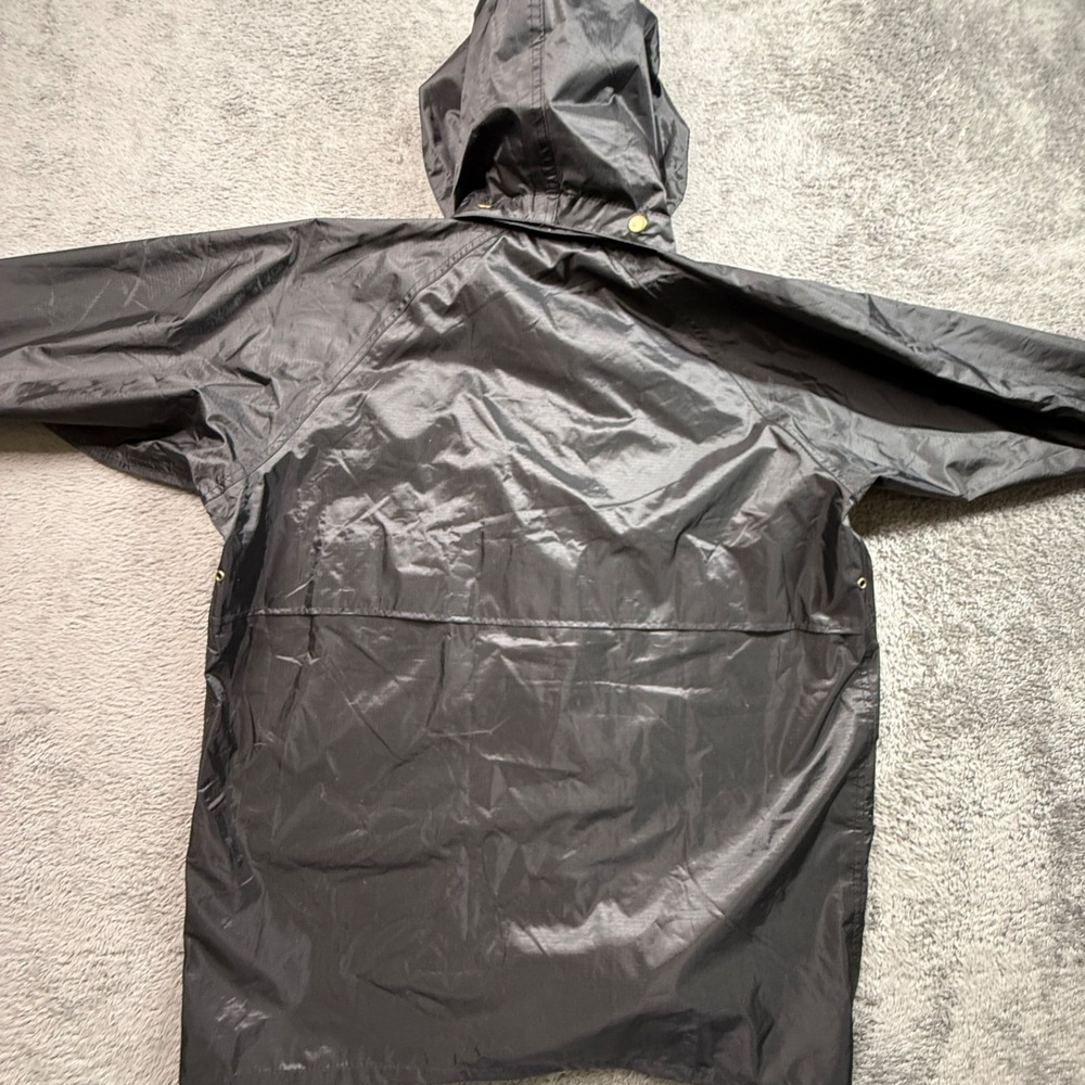 Viking Open Road Ripstop Rain Jacket With Removable Hood Mens M Black Zip Up - Picture 5 of 9